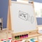 Flash Furniture Bright Beginnings Commercial Classroom Wood Art Easel w/Chalk Board, Dry-Erase Board, Natural MK-ART-9000-GG - alternate 6
